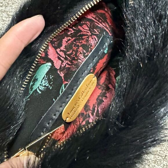 Handmade Genuine Goat Hair-on Hide Wristlet/Shoulder Bag/ Crossbody - Picture 16 of 16